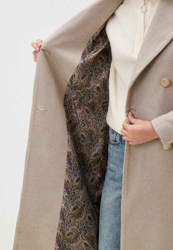 Пальто двубортное Gaxgax