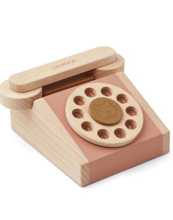 Игрушечный телефон ЛИВУД (LIEWOOD), мульти микс с темно-розовым детям