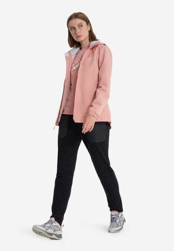 Куртка мембранная женская Jack Wolfskin Stormy Point, Розовый