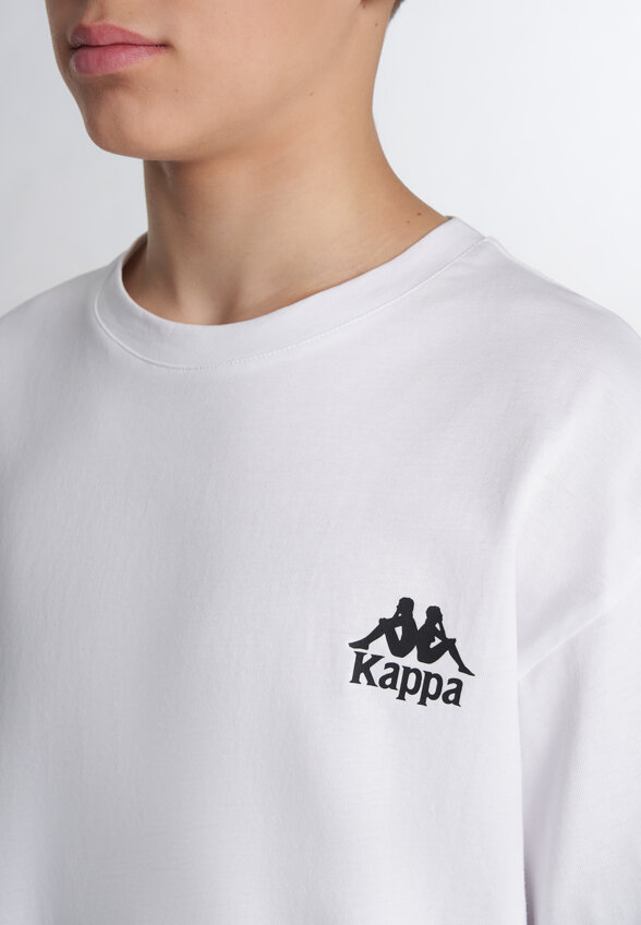 Футболка для мальчиков оверсайз Kappa, Белый