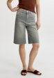 Джинсовые шорты бермуды с высокой посадкой3  - превью