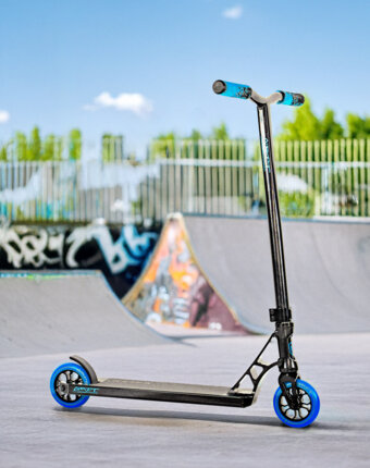 Самокат Grit Elite XM, 110 мм, Черный детям