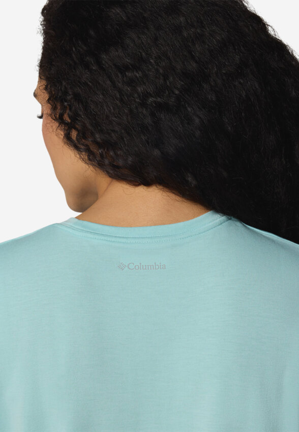 Футболка женская Columbia Boundless Trek Short Sleeve Tee, Голубой