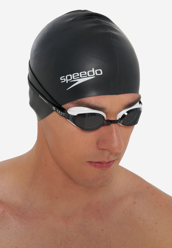 Шапочка для плавания Speedo Flat Silicone, Черный