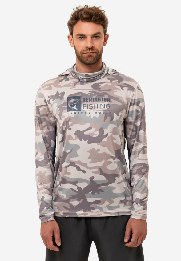 Лонгслив мужской Remington Fishing Sun And Mosquito Protection Style 4, Серый