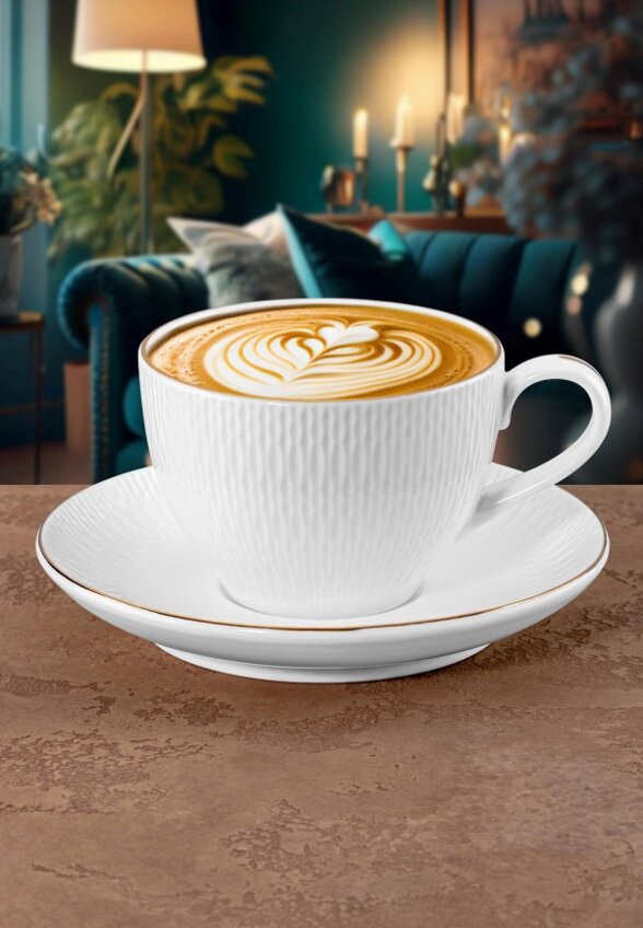 Чашка с блюдцем Elan Gallery