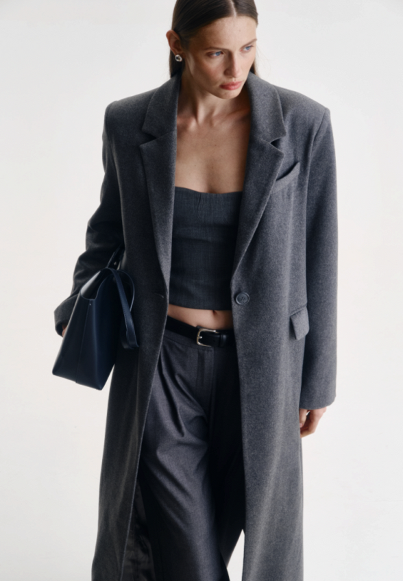 Пальто однобортное Basis