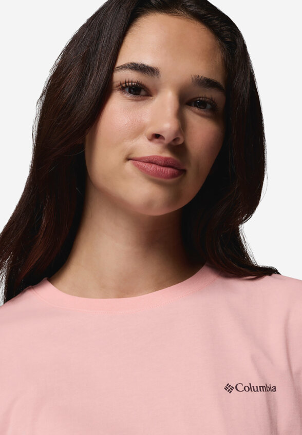 Футболка женская оверсайз Columbia Rolling Bend Graphic Oversized Tee, Розовый