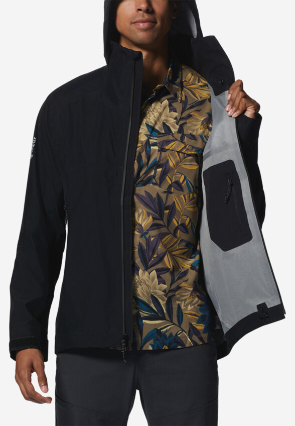 Куртка мембранная мужская Mountain Hardwear TrailVerse Gore-Tex Jacket, Черный