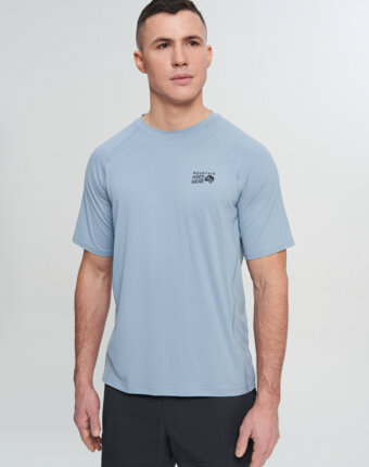 Футболка мужская Mountain Hardwear Crater Lake Short Sleeve, Синий женщинам