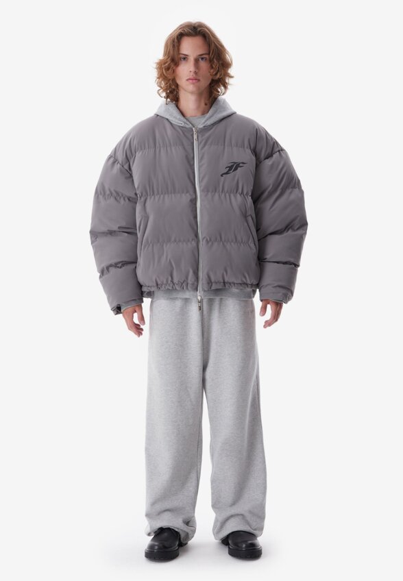 Бомбер зимний двусторонний Reversible Grey FABLE