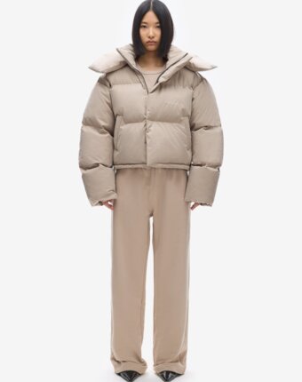 Пуховик Uniform crop Beige Sand FABLE женщинам