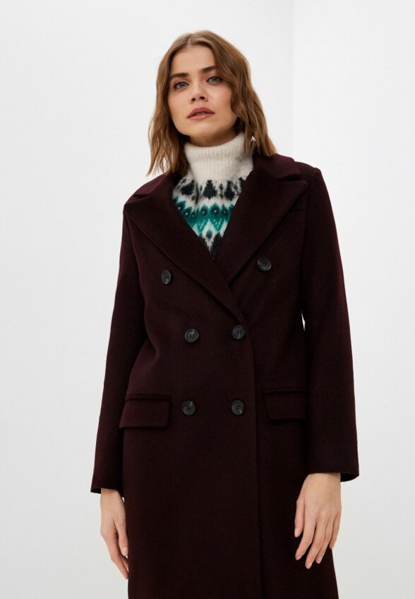 Пальто двубортное To Be One