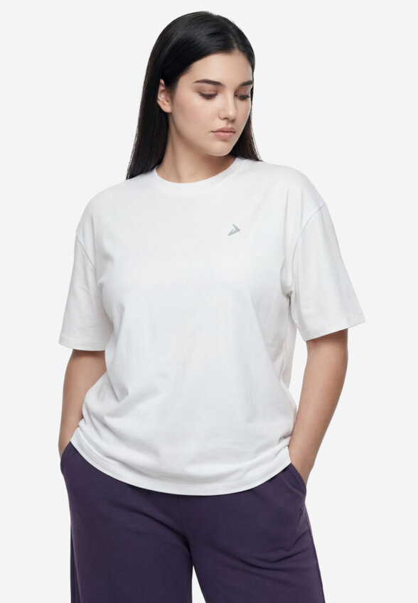 Футболка женская Demix, Plus Size, Белый