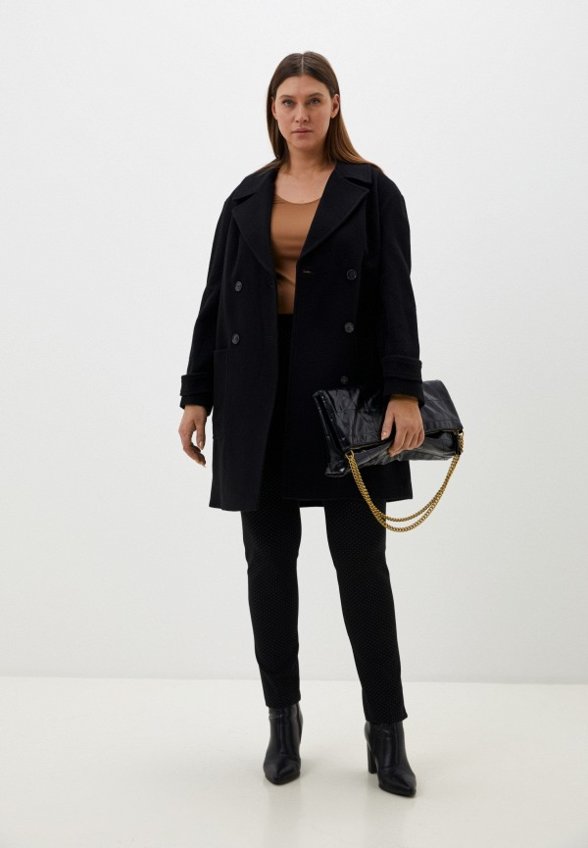 Пальто двубортное Le Monique