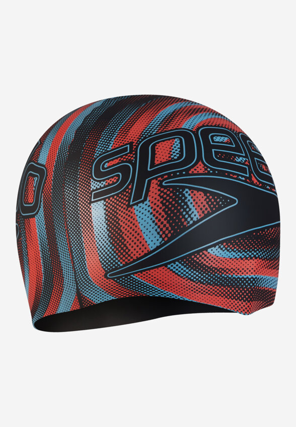 Шапочка для плавания детская Speedo Slogan, Черный