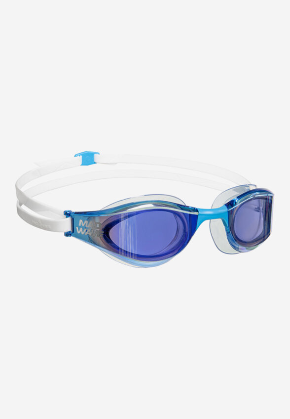 Очки для плавания Mad Wave Aqua Fusion Rainbow, Белый
