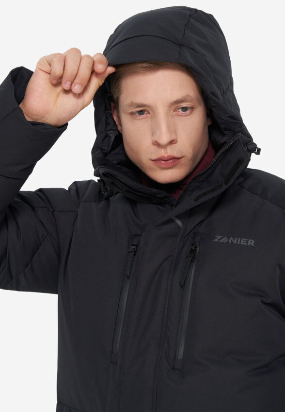 Пуховик мужской Zanier, Черный