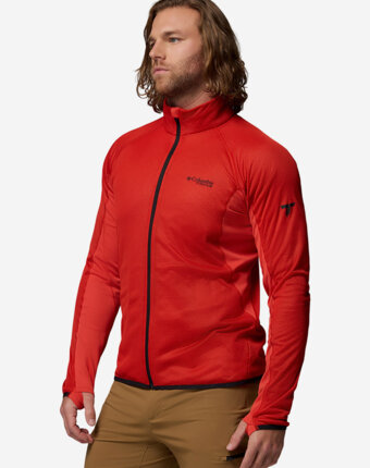 Толстовка мужская Columbia Summit Step Full Zip, Красный женщинам