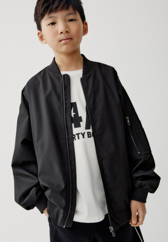 Бомбер оверсайз для мальчиков