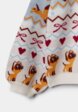Жаккардовый джемпер для девочек из коллекции SELA × Союзмультфильм3  - превью