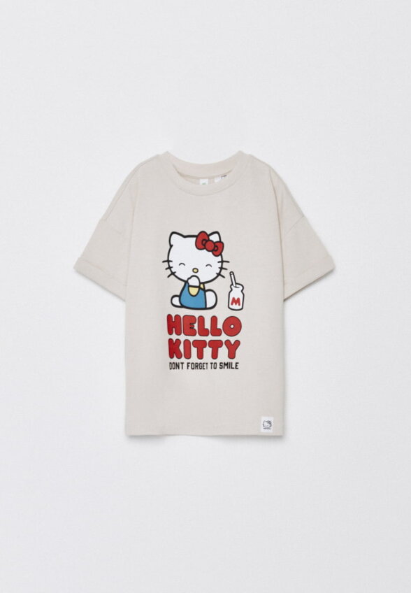 Футболка с принтом Hello Kitty для девочек