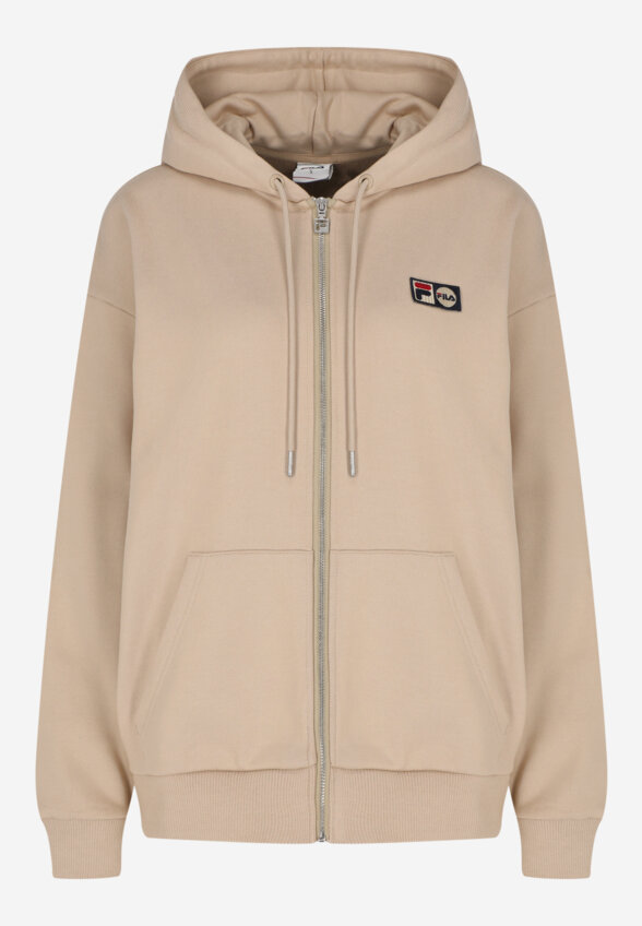 Толстовка женская оверсайз FILA, Бежевый