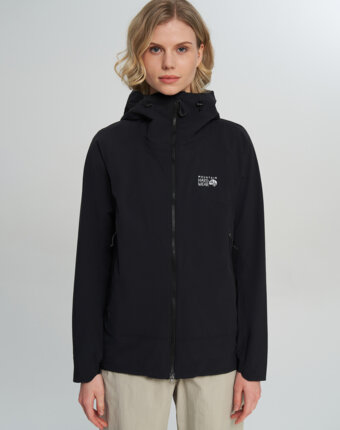 Куртка софтшелл женская Mountain Hardwear Chockstone Alpine Lt Hooded Jacket, Черный женщинам