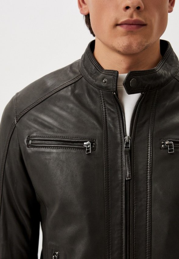 Куртка кожаная Serge Pariente