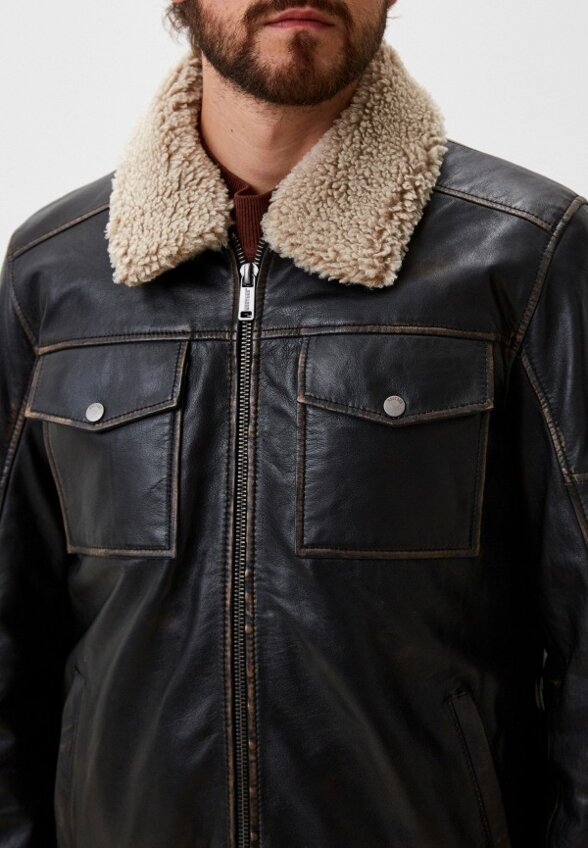 Куртка кожаная Mustang