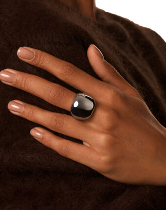 Объемное кольцо ПЕНЕЛОПА из серебра MIE женщинам