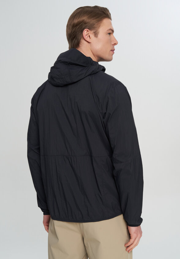 Ветровка мужская Mountain Hardwear Wind Veil Hooded Jacket, Черный