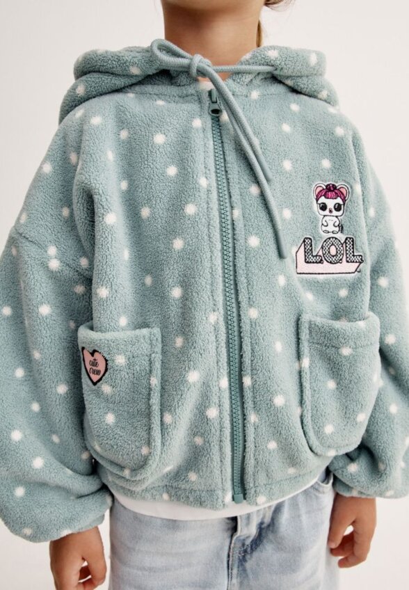 Флисовая толстовка для девочек из коллекции SELA × L.O.L.