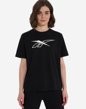 Футболка женская Reebok Brielle Crew, Черный женщинам