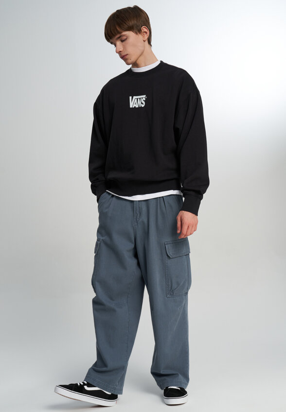 Свитшот мужской Vans Stretch Logo Crew, Черный