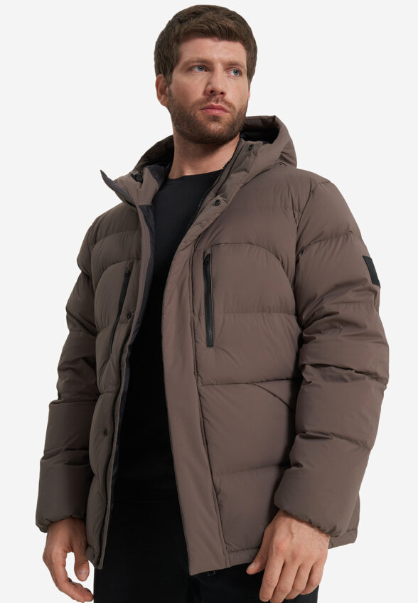 Пуховик мужской Jack Wolfskin Roemertor, Коричневый