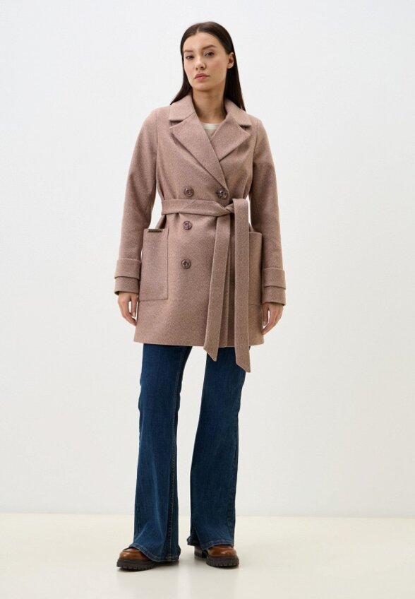 Пальто двубортное Gaxgax