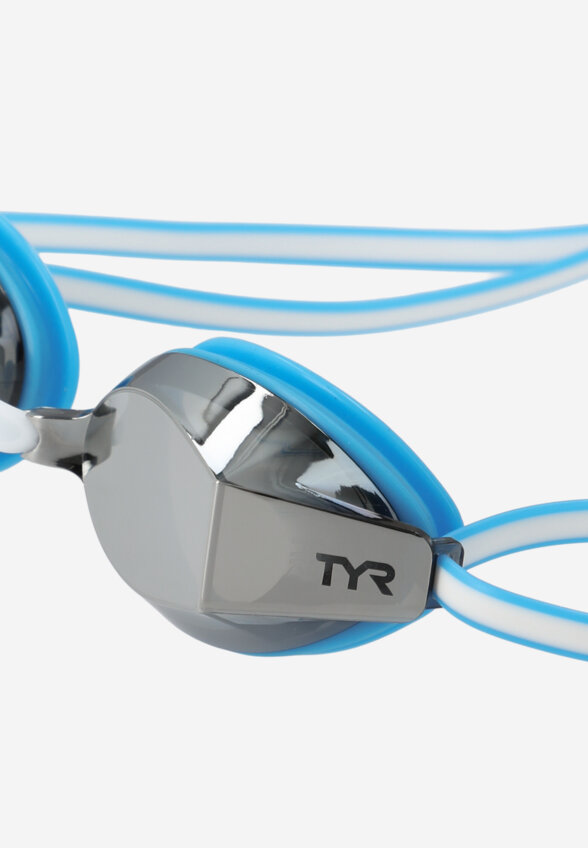 Очки для плавания TYR Black Ops 140 Ev Mirrored Racing, Синий