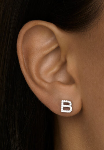 Моносерьга в виде буквы В MIESTILO MIE