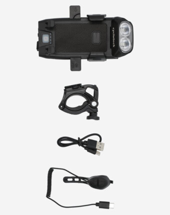 Фонарь-держатель для телефона Cyclotech QL-220 RPC, Черный