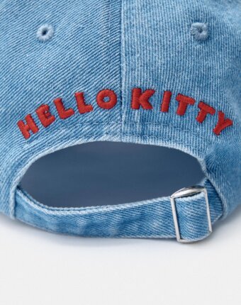 Джинсовая бейсболка с вышивкой Hello Kitty для девочек детям