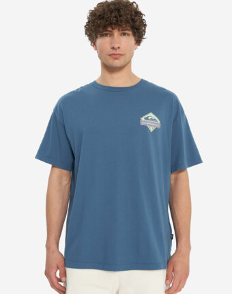 Футболка мужская оверсайз Quiksilver Crystal Jet, Синий женщинам