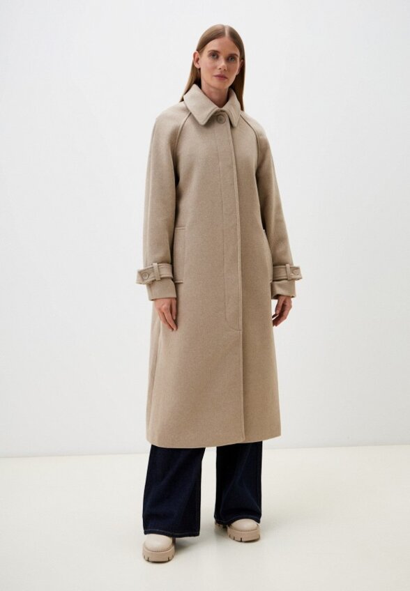 Пальто однобортное Sela