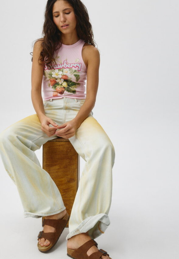 Джинсы WIDE LEG в стиле гранж