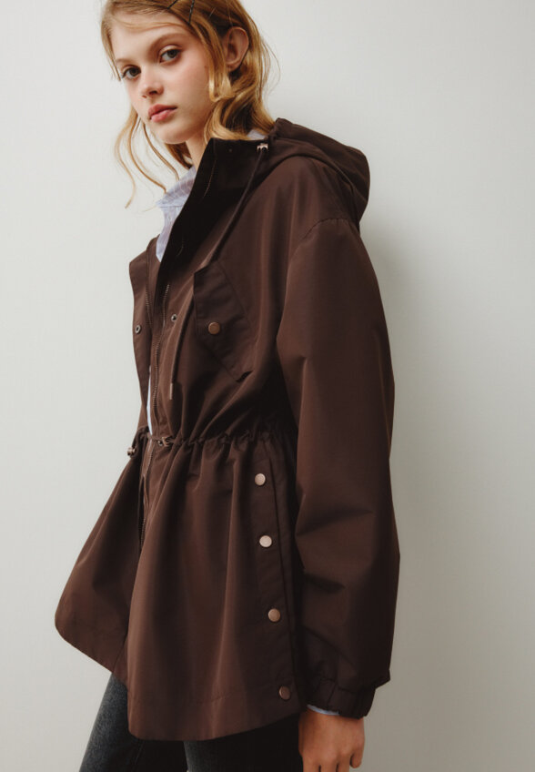 Куртка оверсайз с кулиской на талии из линейки SELA Young