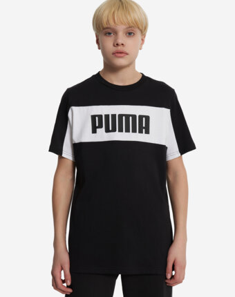 Футболка для мальчиков PUMA Block, Черный женщинам