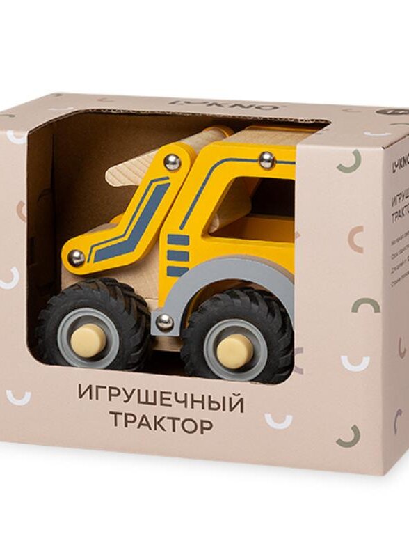 Игрушечный трактор LUKNO, желтый