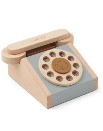 Игрушечный телефон ЛИВУД (LIEWOOD), мульти микс с голубым детям