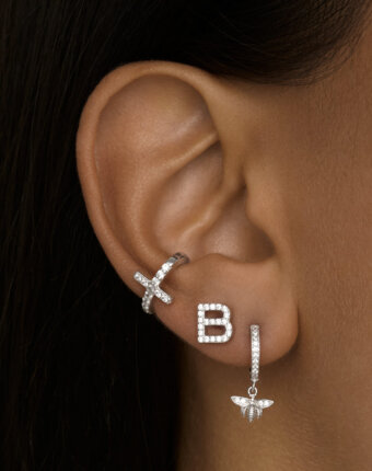 Моносерьга в виде буквы В MIESTILO MIE женщинам