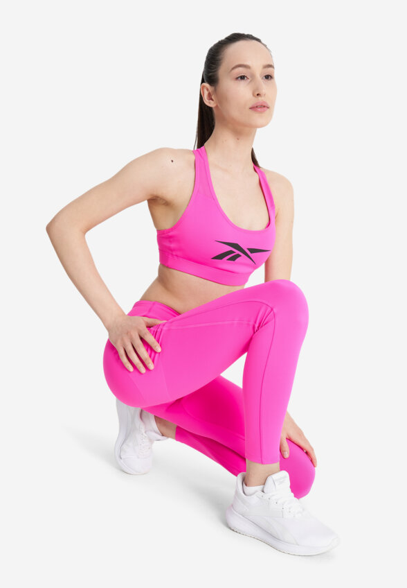 Топ бра спортивный Reebok Lux Vector Racer, Розовый